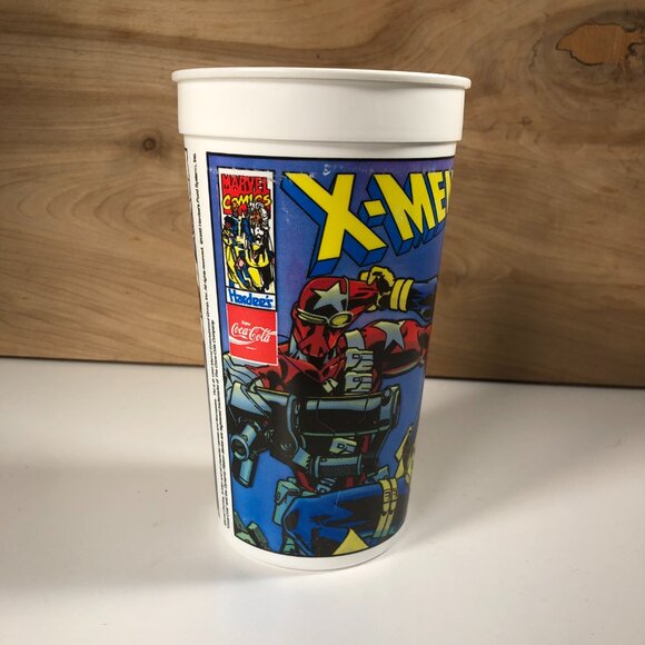 Vintage 1995 7" Hardees Marvel Comics X-Men Cartoon Plastic Drink Cup NO LID - Picture 2 of 8